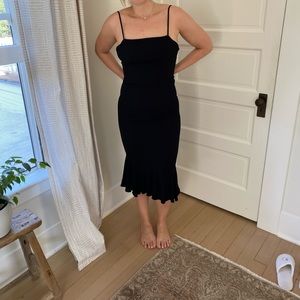 Black Spaghetti Strap Reformation Dress